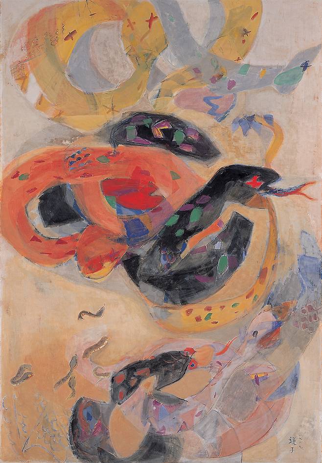 천경자, ‘사군도’, 1969, 서울시립미술관 소장