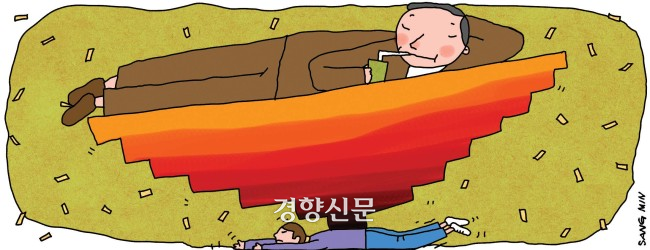 소득이 높을수록 ‘건강수명’ 기간이 더 길다는 연구 결과가 나왔다. 일러스트·김상민 화백