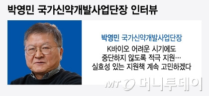 박영민 국가신약개발사업단장 인터뷰/그래픽=윤선정