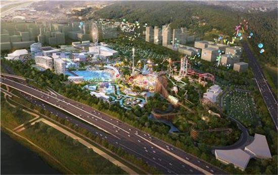 송도유원지 테마파크 조감도. 부영그룹 제공
