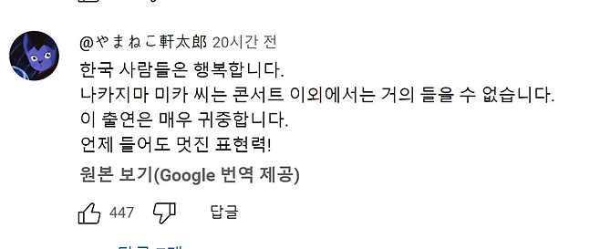 image.png 나카시마 미카 한국TV 출연 영상을 본 일본인들 반응.JPG