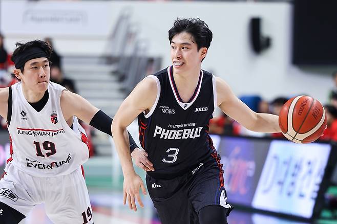 현대모비스의 박무빈(3번) [KBL 제공. 재판매 및 DB 금지]