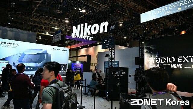 CES 2025 니콘 전시장 전경. (사진=지디넷코리아)