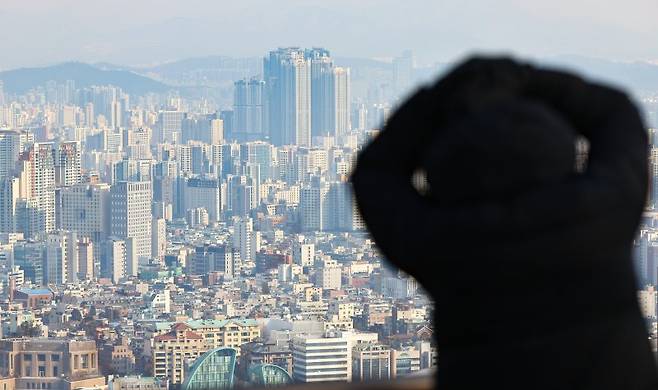 사진은 지난 8일 서울 남산에서 바라본 아파트 단지 모습. 사진=뉴시스