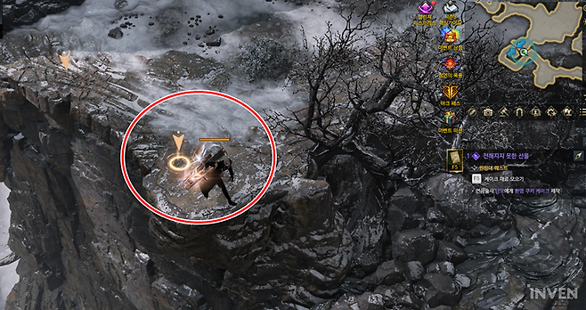 ▲ '설산 곰의 용기'가 있으면 점프대가 활성화