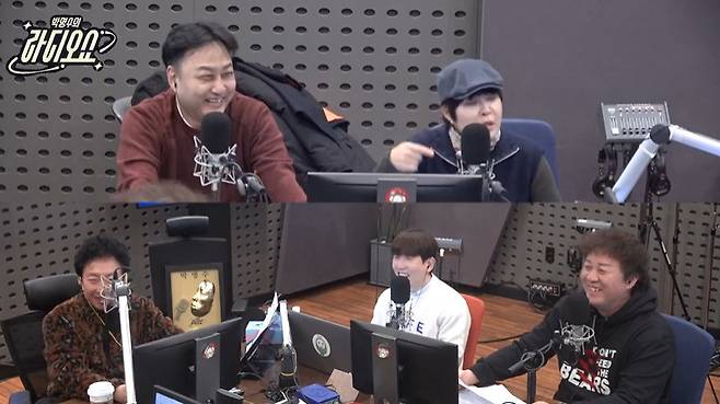 왼쪽 위부터 시계방향으로 김수용, 조혜련, 정준하, 남창희, 박명수 (사진=KBS 쿨FM ‘박명수의 라디오쇼’ 캡처)