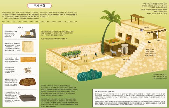‘예수님이 살았던 세상’ 저자는 1세기 신약 시대 일상을 조망할 수 있는 25개의 주제를 선정해 각종 그림과 함께 이를 설명한다. 당대 ‘주거 생활’. IVP 제공