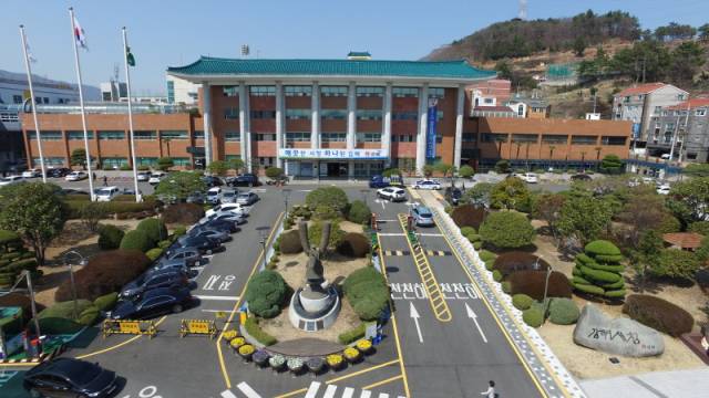 ▲김해시청 전경. ⓒ프레시안(조민규)