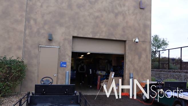 (다저스 스프링캠프 장비실)