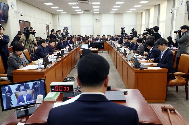 13일 오전 서울 여의도 국회에서 열린 행정안전위위원회 전체회의./뉴시스