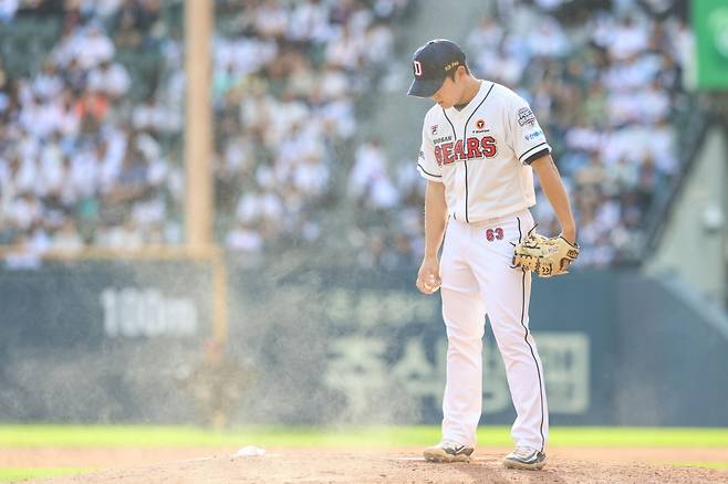 두산 베어스 투수 김택연. /사진=두산 베어스 제공