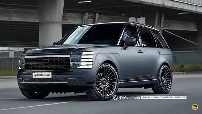 디자이너 뉴욕맘모스가 공개한 현대차 신형 팰리세이드 예상도. [뉴욕맘모스 유튜브 캡처]