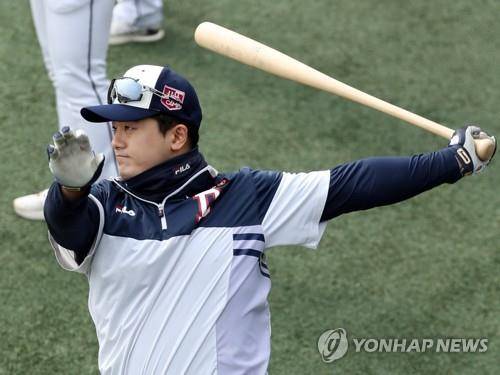 두산 유니폼을 입었을 당시의 강진성 [두산 베어스 제공. 재판매 및 DB 금지]