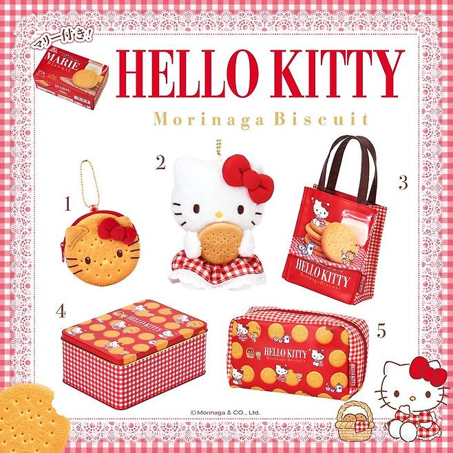 내일 부터 판매 시작하는 산리오 x 모리나가 과자 콜라보
