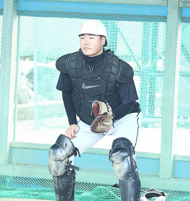 광주제일고 포수 김선빈. 사진=전상일 기자