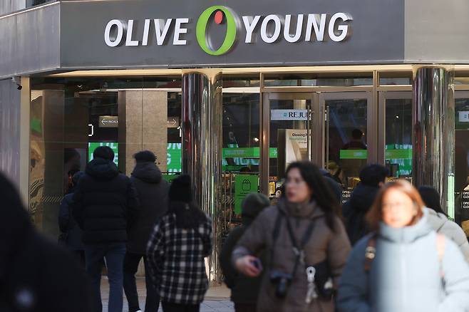 지난 9일 서울 명동 올리브영 매장 모습. [연합]