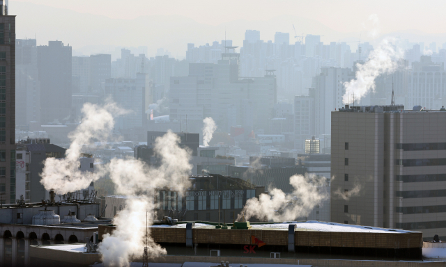 서울 도심 빌딩 밀집지역. [연합]