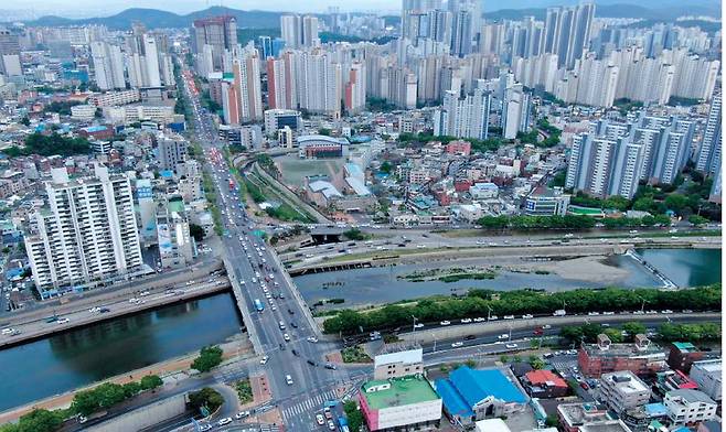 대구 일대 아파트 밀집 지역 전경  [헤럴드DB]