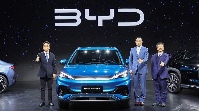 중국 BYD 국내 승용차 시장 공식 진출
