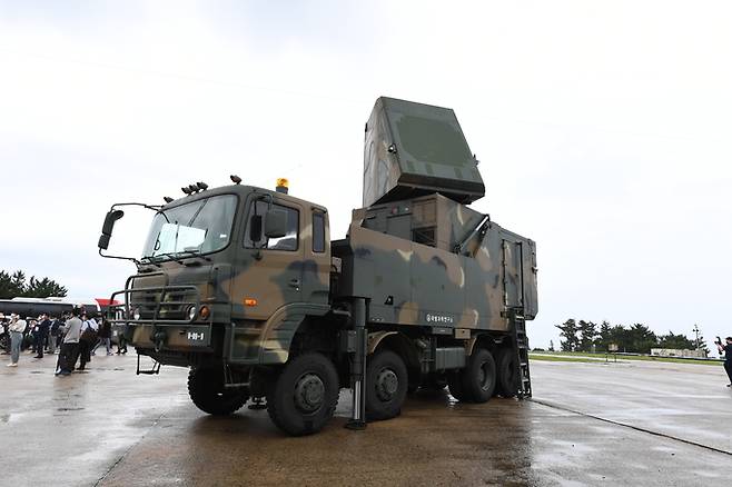 M-SAM에 쓰이는 다기능레이더. 세계일보 자료사진