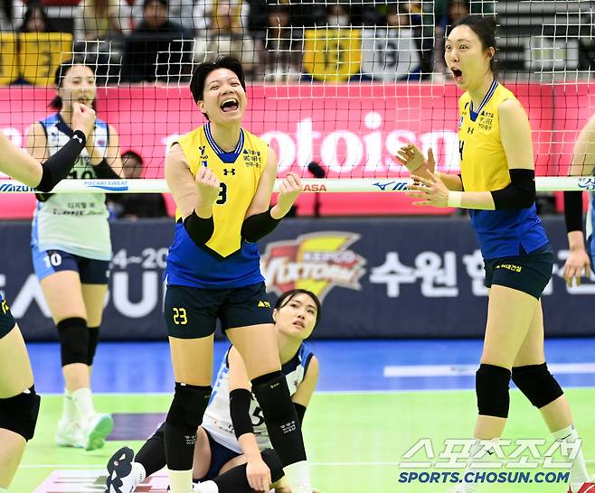 기업은행을 주저 앉히는 위파위의 득점