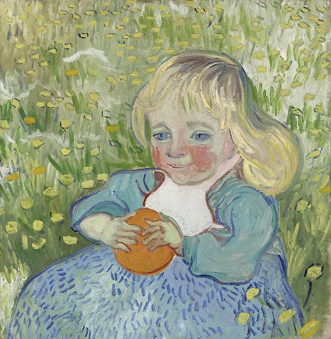 빈센트 반 고흐, 오렌지와 아기, 1890, 캔버스에 유채, 50x51cm