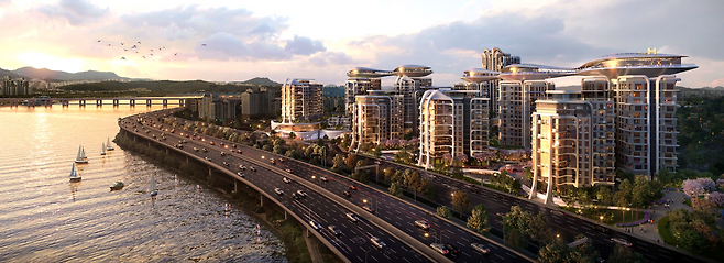 디에이치 한강 조감도 현대건설 제공