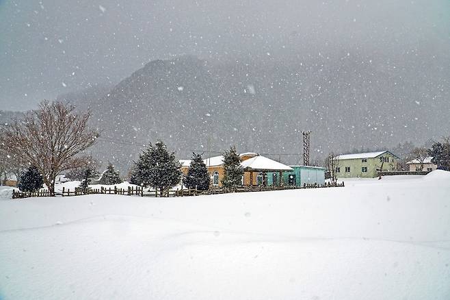 눈내리는 나리분지