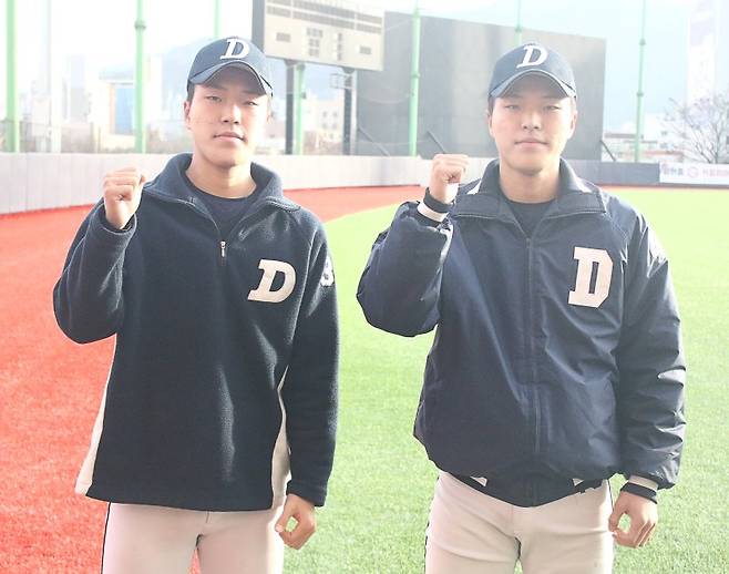 대구고 정원(오른쪽)·정일 쌍둥이 형제 사진=전상일 기자