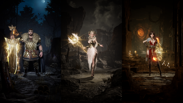 - 출시 버전에는 워리어, 소서리스, 로그 클래스가 존재한다