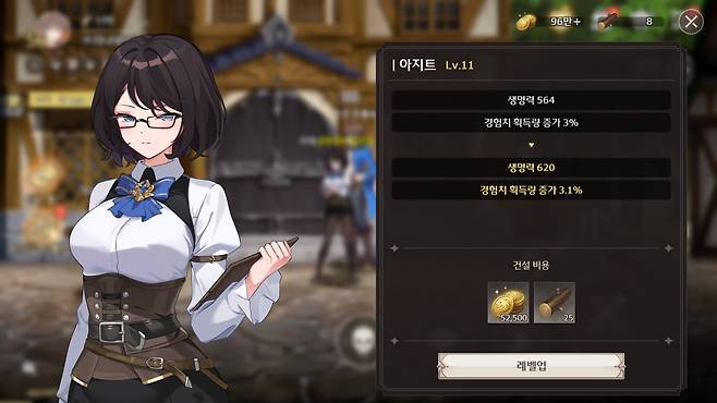 ▲ 곳곳에 스탯을 올릴 파트들과 연계, 육성의 순환이 계속 이어지게끔 설계했다