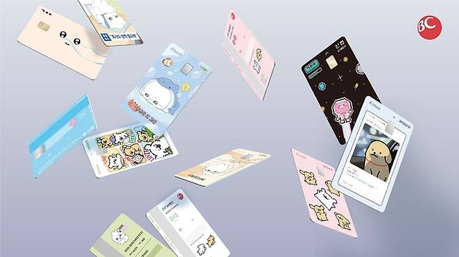 BC카드는 iM뱅크와 협업해 최근 국내외에서 큰 인기를 얻고 있는 몰티즈 앤 리트리버 캐릭터 기반 ‘iM A 체크카드’를 출시했다. <사진=BC카드>