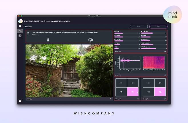 위시컴퍼니가 영상 감성 평가 AI모델을 개발해 웰니스 브랜드 '마인드눅' 명상 콘텐츠 제작에 활용한다. /사진=위시컴퍼니
