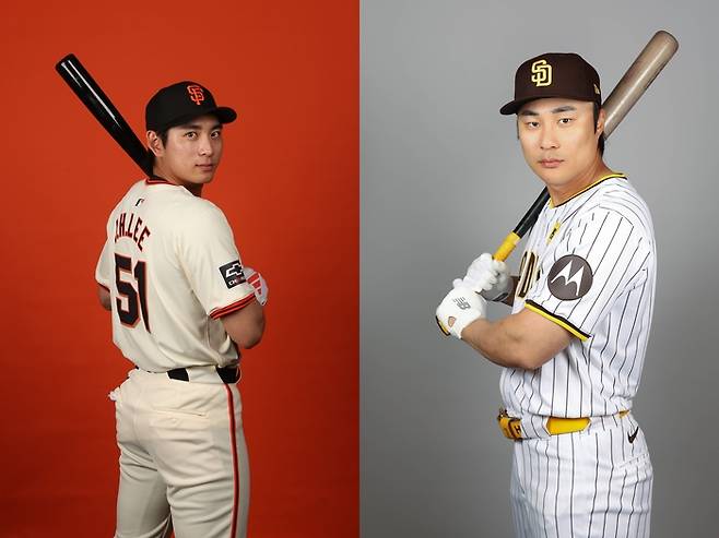 이정후(왼쪽)와 김하성.   게티이미지코리아