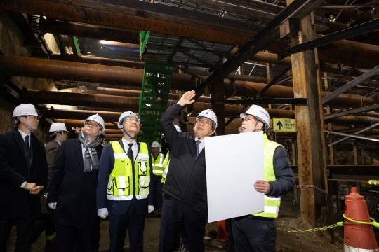 GTX-A 삼성역 건설현장 찾은 박상우 국토교통부 장관 [국토교통부 제공]