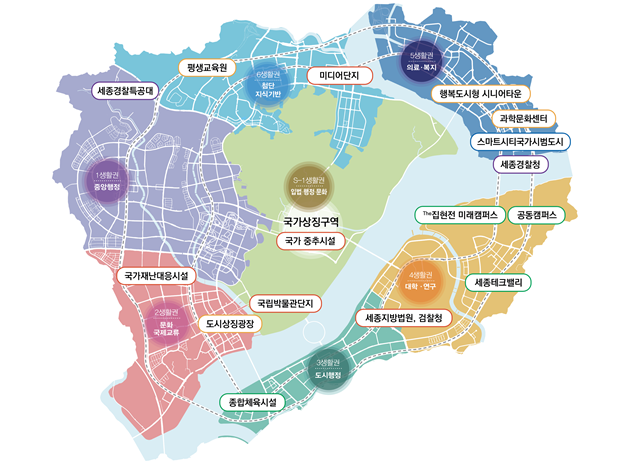 2025년 행복도시 주요 사업. 행정중심복합도시건설청 제공