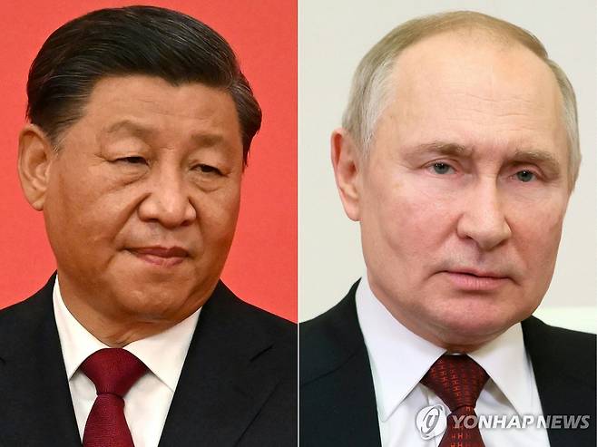 시진핑 주석과 푸틴 대통령 [AFP 연합뉴스 자료사진. 재판매 및 DB 금지]