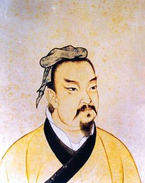 춘추시대 중원지역의 오랜 전략적 사유의 전통을 이어 받아 병법의 체계를 튼튼하게 다졌던 ‘손자병법‘의 저자 손무 모습. 상상해서 그린 그림.