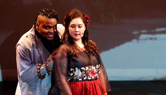 뮤지컬 ‘블루 블라인드’ 미국 쇼케이스 장면. 박해미 제공