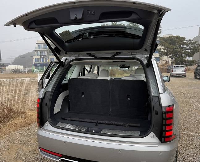 디 올 뉴 팰리세이드 트렁크 공간./사진=백유진 기자 byj@