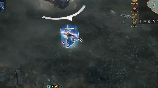 ▲ 일정 피해를 주지 못하면 등장하는 도주 패턴