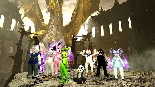 - 로아정과의 스피드런 대결에서 승리한 망령회 [출처: 이다 방송 中]