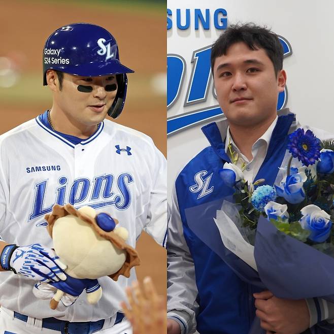 삼성 박병호-최원태. 삼성 제공