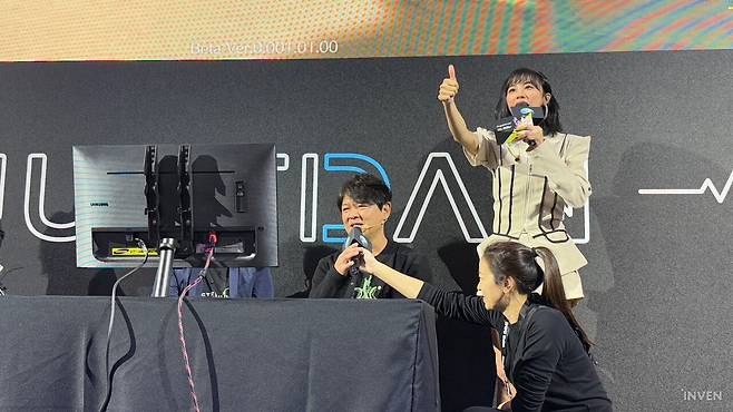 ▲ "시간상 여기까지만 하면 충분하지 않을까요" 아쉽게도 이번 시연은 이렇게 종료됐다