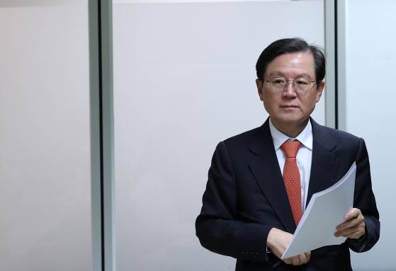 윤 대통령 측 윤갑근 변호사. 뉴스1