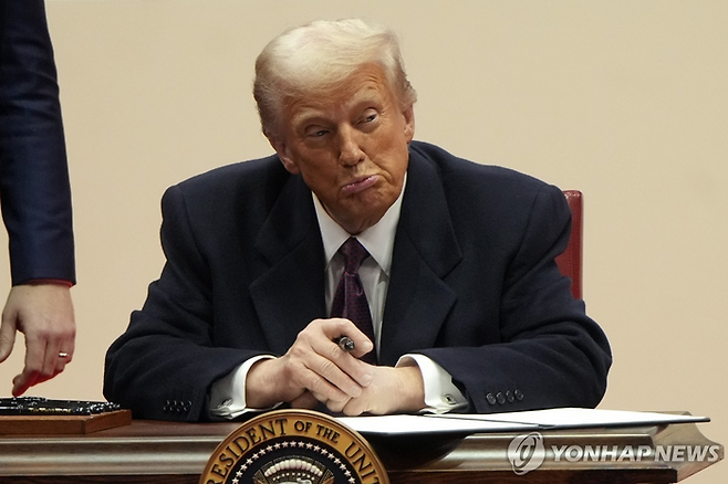 도널드 트럼프 미국 대통령 [사진 = 연합뉴스]