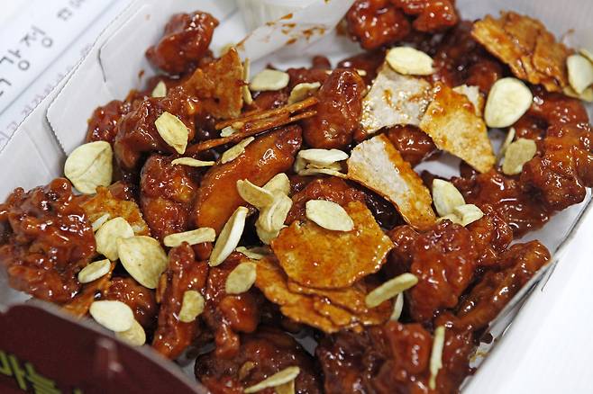 단양구경시장 흙마늘누룽지닭강정