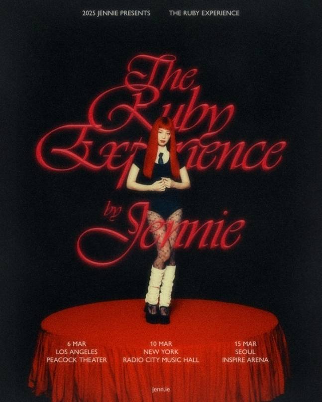 Jennnie's "The Ruby Experience" show poster (Odd Atelier)