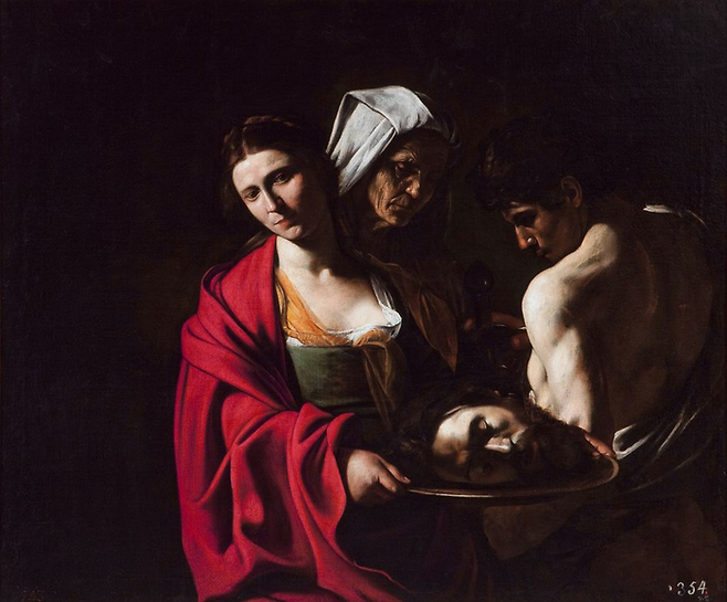 마드리드에서 만난 카라바조 [Salome with the Head of John the Baptist], 1607 ⓒPalacio Real de Madrid