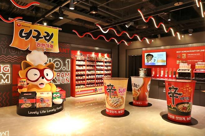 농심 너구리의 라면가게 동대문점 전경